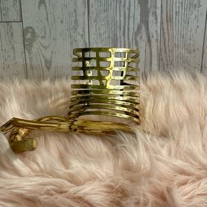 Lucky Brand Gold Tone Goddess Cuff